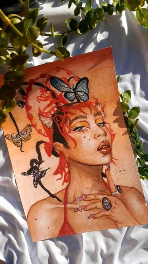 Kali Uchis Painting Canvas, Kali Uchis Painting, Kali Uchis Tattoo Ideas, Kali Uchis Drawing, Graffiti Names, Vinyl Record Art, Graffiti Style Art, Record Art, Kitty Drawing