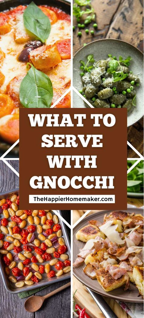 Wondering what to serve with gnocchi? Here are 15 of our favorite ways to serve this Italian classic. What Goes With Gnocchi, Sides For Gnocchi, How To Serve Gnocchi, What To Eat With Gnocchi, What To Do With Gnocchi, Gnocchi Appetizer Recipes, What To Serve With Gnocchi, What To Make With Gnocchi, Gnocchi Side Dish Recipes