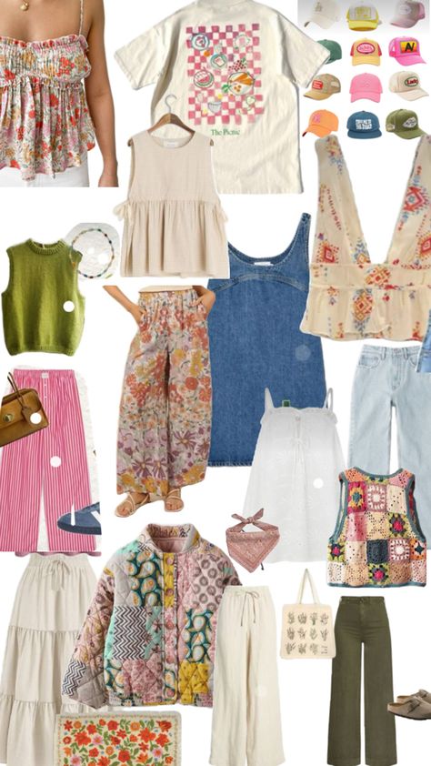 Colorful Spring Outfits, Thrifting Aesthetic, Clothing Aesthetics, Thrifted Fashion, Aesthetic Inspiration, Mode Inspo, Cute Everyday Outfits, Inspiration Mode, Spring Summer Outfits