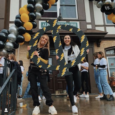 Storm Bid Day, Recruitment Themes, Pink Bachelorette Party, Rush Week, Pink Bachelorette, Bid Day Themes, Themes Photo, Greek Letters, Bid Day