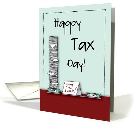 Happy Tax Day, Humorous card Tax Day Humor, Casual Easter Outfit, I Wish You Happiness, Accounting Humor, Tax Day, Slang Words, Tax Season, Cute Cardigans, Tax Refund