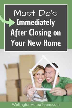 Must Do's Immediately After Closing on Your New Home: https://wellingtonhometeam.com/must-dos-immediately-after-closing-on-your-new-home/ Closing On House, Moving House Tips, Buying First Home, New Home Checklist, Real Estate Articles, First Home Buyer, Our First Home, Buying Your First Home, Real Estate Advice