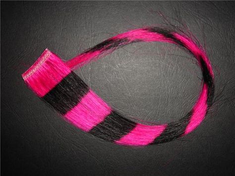 2 x Pink and Black Coon Tail Hair Extensions by BabydollBoutique13, £1.00 2010 Emo, Scene Emo Aesthetic, Emo Princess, Scene Accessories, Emo Scene Hair, Tail Hair, Scene Queens, Hair Extentions, Rawr Xd