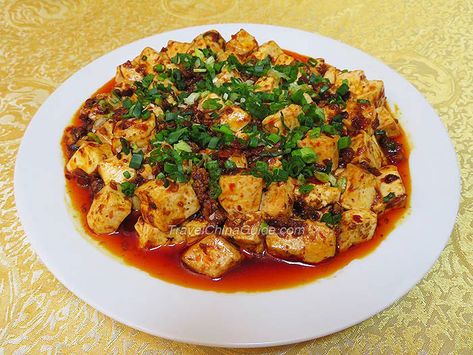 Ma Po Tofu Recipe, Mapo Tofu Recipe, Mapo Tofu, Tofu Recipe, Hot Dish, Broad Bean, School Food, Chinese Cooking, Bean Paste