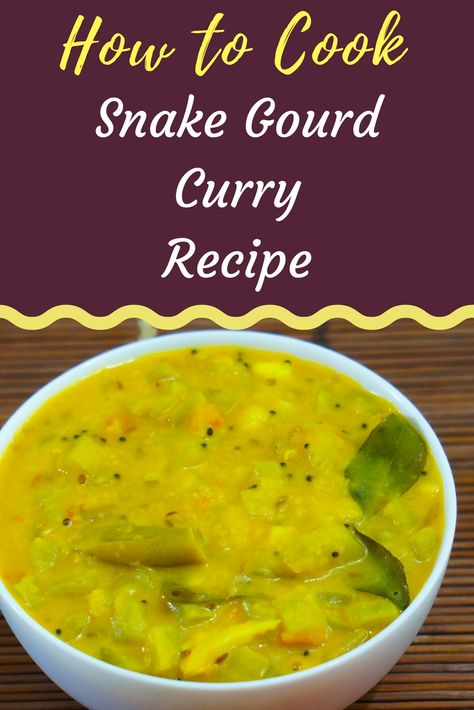 Snake Gourd Recipes, Snake Gourd Recipes Indian, Gourd Recipes, Kerala Cuisine, Kootu Recipe, Snake Gourd, Recipes Indian, Curry Recipe, Indian Dishes