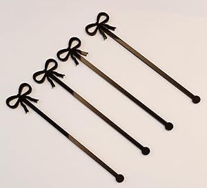 20pcs of Bow Drink Stirrers,Acrylic Drink Stirrer,Bow Drink Stir Stick,Swizzle Sticks for Party&Festival Decoration (Black) Acrylic Drink Stirrers, Drink Stirrer, Bow Aesthetic, Drink Stirrers, Swizzle Sticks, Stir Sticks, Party Festival, Fashion Toys, Black Bow