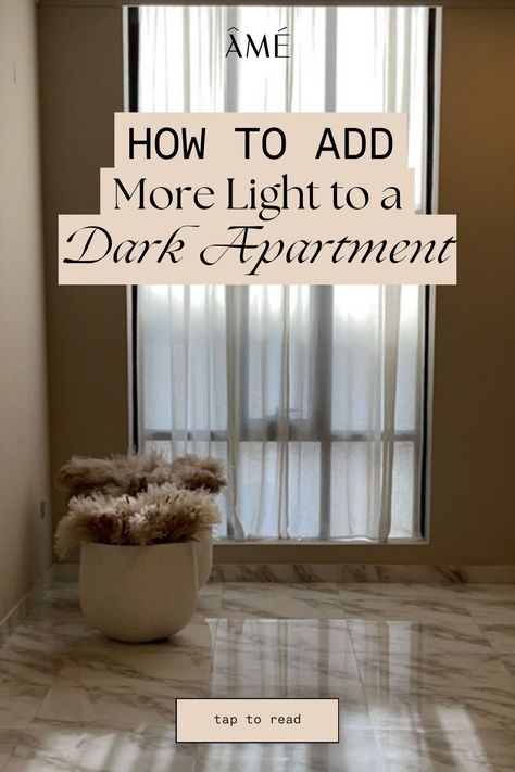 Even if your home doesn’t have a huge amount of natural light, there are ways to replicate and enhance the light you do have. And while there’s no such thing as the perfect place (unless you watched that one episode of MTV cribs with Mariah Carey), you can get close. In fact, there are lots of hacks to spruce up your space and add in more light — so your space looks less like the crypt keeper’s cave and more like a scene from Architectural Digest. Read on for our favorite tips. The Crypt Keeper, Chic Living Room Ideas, Dark Apartment, Live To The Fullest, Crypt Keeper, Mtv Cribs, Feng Shui Principles, Bedroom Sanctuary, Declutter Your Mind