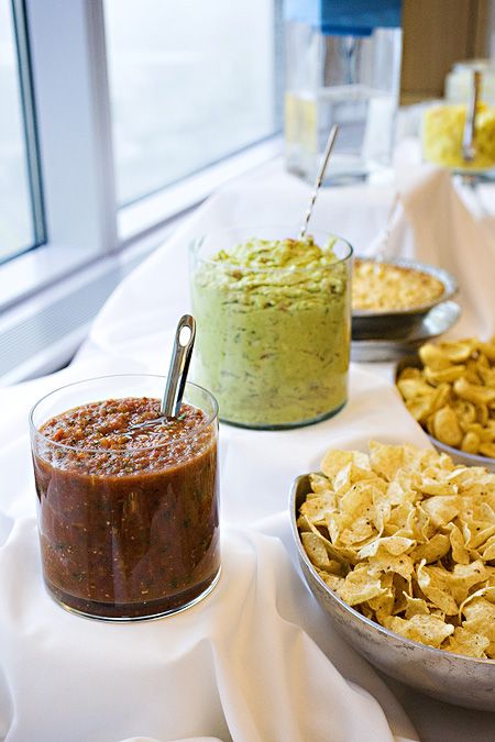 Containers Wedding Chips And Dip Bar, Chips And Salsa Grazing Table, Chips And Dip Table Display, Wedding Chips And Dip, Chip And Salsa Bar Display, Chip And Salsa Bar Wedding, Dip And Chips Display, Wedding Social Hour Snacks, Salsa And Chips Display