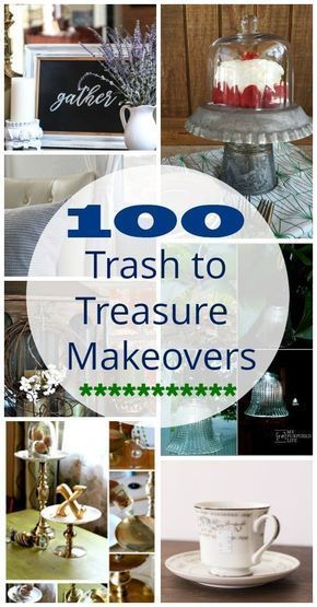 100 Trash to Treasure Makeovers Goodwill Upcycle, Thrift Store Upcycle, Thrift Store Makeover, Thrift Store Diy, Thrift Store Shopping, Thrift Store Decor, Thrift Store Furniture, Flea Market Flip, Thrift Store Crafts