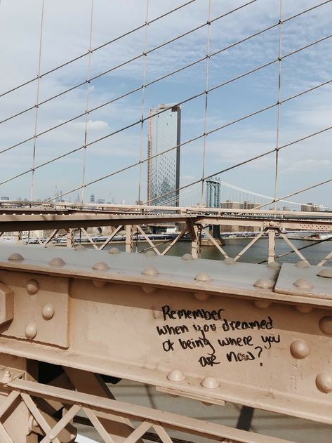 aesthetic - vintage vibes - Wattpad New York Inspiration, New York City Brooklyn, Inspiring Graffiti, Brooklyn Wallpaper, Brooklyn Graffiti, New York Living, New York Brooklyn Bridge, New York Quotes, Winter In New York