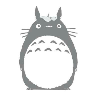 Totoro Silhouette, Totoro Drawing, Totoro Art, Totoro T Shirt, Scrollsaw Patterns, Studio Ghibli Movies, Studio Ghibli Art, Ghibli Movies, Sticker Iphone