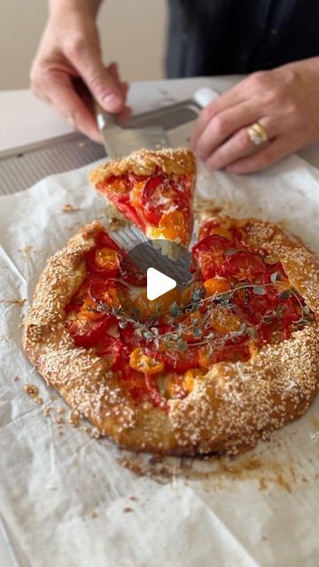 Adeena Sussman on Instagram: "RICOTTA-TOMATO GALETTE
Serves 6-8

DOES IT GALETTE? Bringing back this series from last summer with a savory galette dreams are made of. Crispy, flaky dough meets juicy tomatoes and lemony ricotta- it’s the ideal summer breakfast, lunch, or snack while tomatoes are peaking. This time I rolled the dough right on the counter, but feel free to roll between two pieces of parchment. 

Pie Crust (Makes 2 crusts)
1 cup unsalted butter, cut into ½-inch cubes, 
2 ½ cups all-purpose flour 
1 ½ teaspoons sugar 
1 teaspoon fine sea salt 
8 tablespoons ice water

Filling:
1 cup ricotta cheese (full-fat please!)
2 tablespoons olive oil, plus more for drizzling
1 teaspoon finely minced hot red chili
1 teaspoon finely grated lemon zest
1/2 teaspoon kosher salt, plus more Adeena Sussman, Ricotta Tomato, Savory Galette, Tomato Galette, Artisan Pizza, Summer Breakfast, Ice Water, Juicy Tomatoes, Red Chili