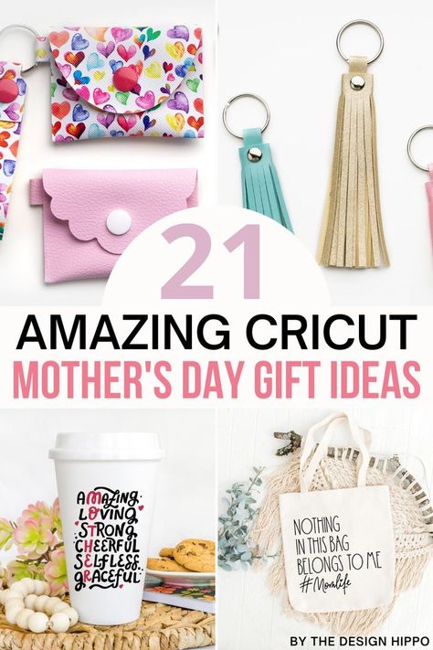 Looking to make cute Cricut gifts for mothers day? Here are 21 amazing Cricut mothers day projects that you'll love to make gifts. Cricut Mothers Day Gifts, Cricut Mothers Day, Creative Mother's Day Gifts, Cricut Gifts, Diy Father's Day Crafts, Mother's Day Projects, Happy Mother Day Quotes, Best Mothers Day Gifts, Mothers Day Crafts For Kids