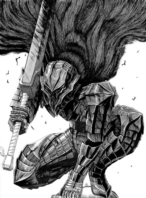 Berserk Guts, Berserk Manga, Best Anime Drawings, Anime Drawing Books, 다크 판타지, Manga Collection, Manga Anime One Piece, Anime Character Drawing, Anime Sketch