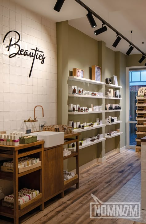 Beauties Groningen, by NOMNOMDesign Beauty Concept Store, Skincare Store Display, Baby Store Display, Skincare Shop, Retail Space Design, Supplement Store, Skincare Store, Retail Inspiration, Beauty Supply Store