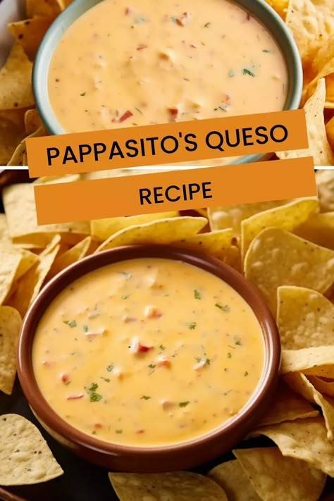 Learn the secrets behind one of the most beloved Mexican dishes - Pappasito’s queso! This easy-to-follow recipe is guaranteed to give you an irresistibly delicious result. Pappasitos Queso Recipe, Queso Recipe, Queso Fundido, Mexican Dish, Queso Cheese, Queso Dip, October 8, Yummy Dips, Appetizer Dips