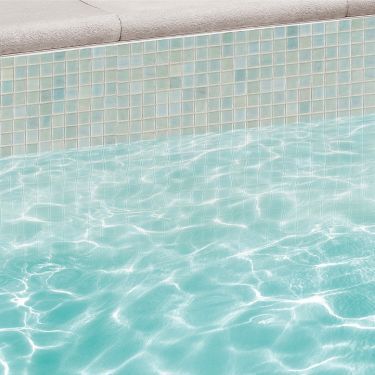 Pool Tiles & Mosaics Collection | TileBar.com Hexagon Pool Tile, White Pool Tile Waterline, Decorative Pool Tiles, Waterline Pool Tile, Artmore Tile, Capira, Mosaic Pool Tile, Green Backsplash, Glass Pool Tile