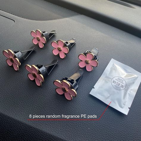 6 Pieces Daisy Air Vent Clips Flower Car Decoration Car Air Freshener Clips Air Conditioning Outlet Clip Car Interior Decor Charm Colorful Car Interior Accessories for Girls Women (Colorful) Flower Car Accessories, Flower Car Decoration, Car Decoration Flower, Flower Car Decor, Flower Car Vent Clip, Flower Car Air Freshener, Flower Car, Car Essentials, Car Decoration