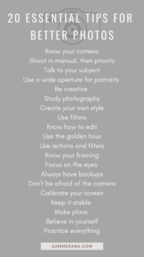 How To Be Good At Photography, How To Become A Photographer Tips, Photographer Organization Ideas, How To Be A Good Photographer, New Photographer Tips, How To Be A Better Photographer, Things To Photograph At Home, Photographer Tips And Tricks, Wedding Photographer Tips