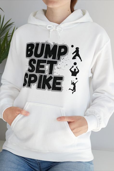 Elevate your volleyball game with our "Bump Set Spike" Volleyball Hoodie. It's not just apparel; it's a statement of passion and dedication. Perfect for players, families, and as a thoughtful gift. Get yours today and serve up style! 🎁💪 #VolleyballLife #GiftIdeas Volleyball Hoodies, Cute Volleyball Outfits, Spike Volleyball, Bump Set Spike, Volleyball Ideas, Vollyball Outfits, Volleyball Hoodie, Volleyball Outfit, Cute Sporty Outfits