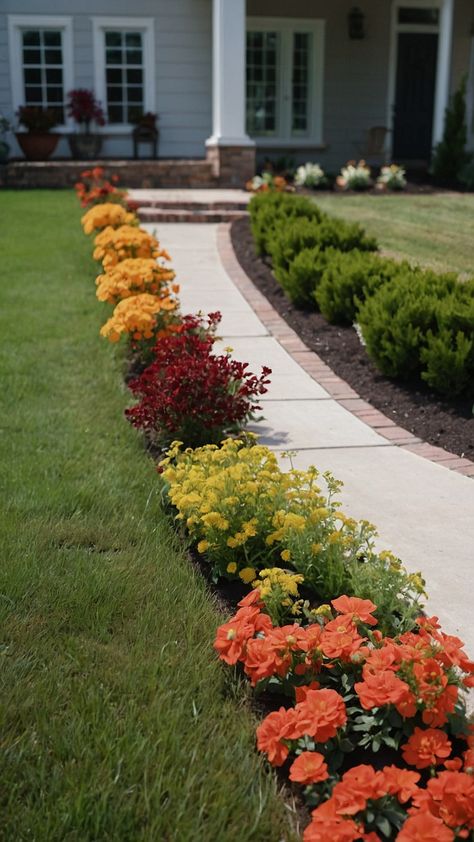 Discover beautiful flower bed ideas for the front of your house From raised rock and stone beds to low maintenance DIY projects these fall-inspired layouts are perfect for adding a touch of rustic charm to your garden Explore easy perennial options full sun rock gardens and elegant white rock designs for a stunning outdoor space that's both unique and inviting Using Boulders In Flower Beds, Rock And Stone, Easy Perennials, Front Flower Beds, Rock Designs, Flower Bed Designs, Flower Bed Ideas, Rock Gardens, White Rock