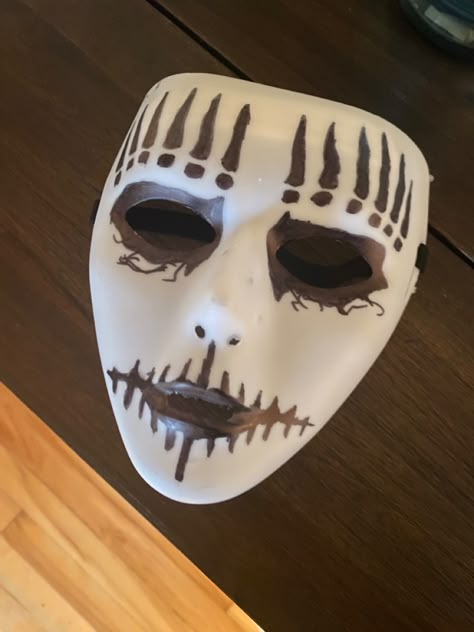 Slipknot Costume, Joey Jordison Mask, Gothic Accessories Jewellery, Slipknot Masks, Mask Face Paint, Joey Jordison, Metal Mask, Mask Drawing, Mask Painting