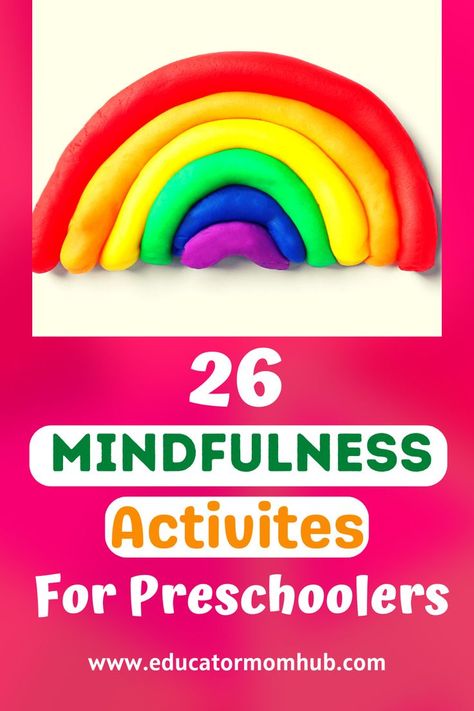 How can parents teach mindfulness to kids and what mindfulness activities can families do together? Here are 26 ways to get you started! Mindfullness Activities, Easy Preschool Activities, Be In The Present, Teaching Mindfulness, Preschool Mom, How To Focus, Social Emotional Activities, Activities For Preschoolers, Calming Activities