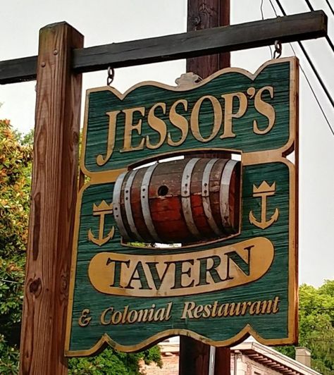 3. Jessop's Tavern, New Castle Taverna Medieval, Old Town Cafe, Vintage Food Labels, New Castle Delaware, Bakery Sign, Cafe Concept, Old Bar, Furniture Details Design, Backyard Bar