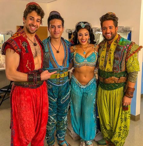 Happy trails to the one and only @izzymccalla. Agrabah won’t be the same without you! . . . #aladdin #jasmine #babkak #omar #kassim… Aladdin On Broadway, Aladdin Aesthetic, Aladdin Theater, Aladdin Broadway, Aladdin Musical, Aladdin Jr, Musical Theatre Costumes, Aladdin Costume, Belly Dancer Costumes