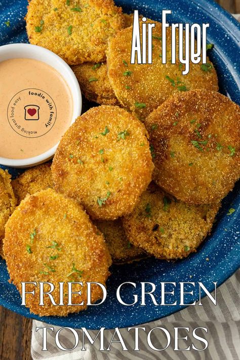 Air Fryer Fried Green Tomatoes Fried Green Tomato Air Fryer, Air Fryer Green Peppers, Green Fried Tomatoes Recipes Air Fryer, Green Tomato Recipes Air Fryer, Air Fryer Fried Green Tomatoes Recipe, Air Fryer Green Tomatoes Recipes, Air Fried Green Tomatoes Recipe, Air Fry Green Tomatoes, How To Make Fried Green Tomatoes