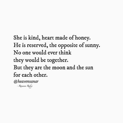 Opposites Attract Quotes, Sunday Quotes, Opposites Attract, Poem Quotes, Couple Quotes, Amazing Quotes, Poetry Quotes, Quotes Deep, Relationship Quotes