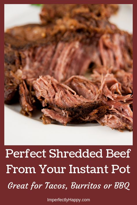 Instant Pot Shredded Beef, Recipe For Tacos, Shredded Beef Recipe, Recipes Instapot, Shredded Beef Recipes, London Broil Recipes, Chipotle Bowl, Beef Recipe Instant Pot, Beef Tacos Recipes