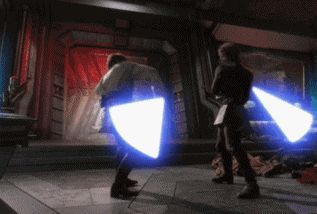 art animated GIF Anakin Vs Obi Wan, Star Wars Trivia, Star Wars Gif, Revenge Of The Sith, Star Wars Facts, High Ground, Star Wars Film, The Last Jedi, The Sith