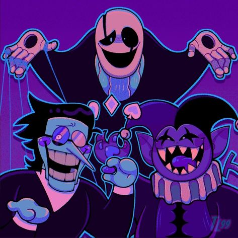 Spamton And Jevil Fanart, Spamton Pfp, Spamton Fanart, Silly Clown, Walpapers Cute, Toby Fox, Undertale Drawings, Undertale Art, Undertale Fanart