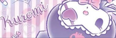 Kuromi Banner Discord, Cute Aesthetic Keyboard Wallpaper, Kuromi Purple, Purple Banner, Twitter Banners, Tartan Wallpaper, Kuromi Sanrio, Phone Things, Cute Headers For Twitter