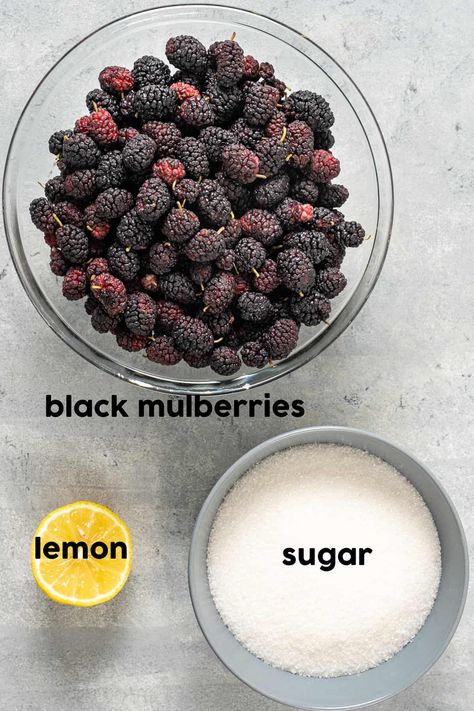 How To Make Mulberry Jam, Mulberry Jam Recipe No Pectin, Mulberry Jam Recipe Easy, Mulberry Bread, Mulberry Jelly Recipe, Mulberry Jam Recipe, Mulberry Benefits, Fat Free Desserts, Mulberry Jam