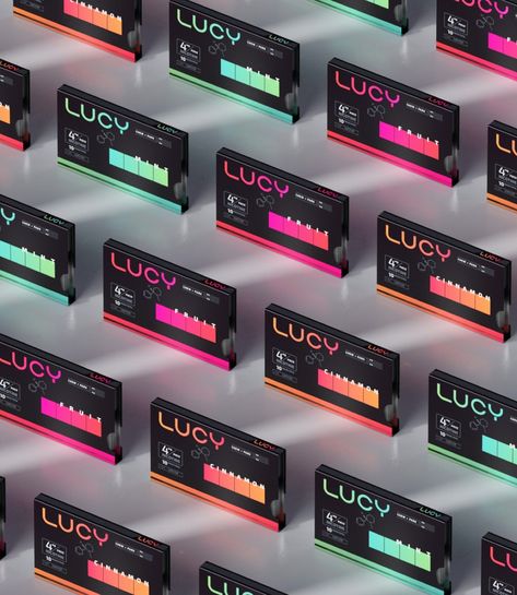 Neon Packaging Design, Dark Packaging, Neon Packaging, Mobile Kiosk, Gum Brands, Product Branding, Black Packaging, Label Packaging, Design Label