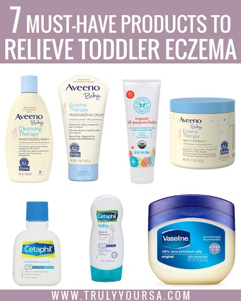 7 Must-Have Products to Relieve Toddler Eczema - Truly Yours, A. Postpartum Care Kit, Newborn Schedule, Gentle Skin Cleanser, Dry Skin Remedies, Postpartum Care, Baby Skin Care, Skin Cleanser Products, Skin Care Treatments, Baby Skin