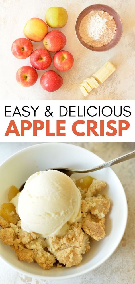 Pink Lady Apples Recipes, Apple Crisp Without Oats, Easy Apple Crisp, Apple Desserts Easy, Apple Crisp Easy, Pink Lady Apples, Apple Recipes Easy, Easy Chocolate Desserts, Apple Dessert Recipes