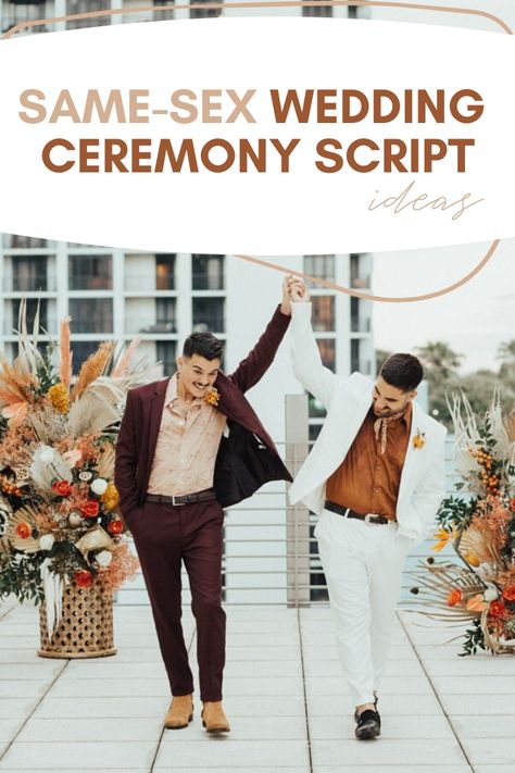 Similar-Intercourse Marriage ceremony Ceremony Script Concepts Lgbtq Wedding Vows, Queer Wedding Vows, Lesbian Vows Wedding Ceremonies, Lesbian Vows, Lesbian Wedding Vows, Mrs And Mrs Lgbt Wedding Ideas, Gay Marriage Ideas, Gay Wedding Suits, Lgbt Wedding Ideas