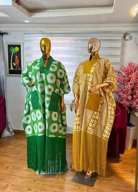 Bubu Adire Dress, Adire Fabric, Boubou Styles For Women, Bubu Gown Styles, Short Hand, Modest Dresses Fashion, African Fabric Dress, Women Cotton Dress, African Print Dress Ankara