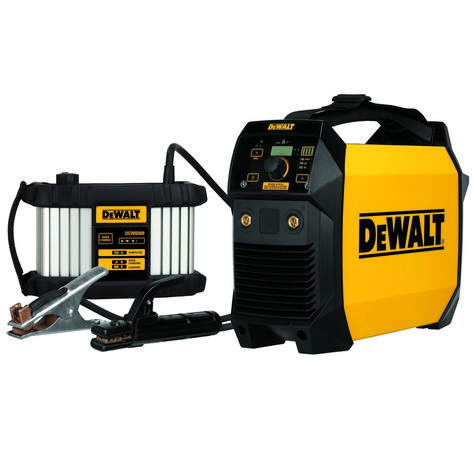 DeWalt introduces its first Portable Stick & TIG Welder (DCW100K), which can be operated in cordless mode or plugged into a 20 Amp circuit or generator. Portable Welder, Dewalt Tough System, Mechanic Tool Box, Homemade Lathe, Welding Design, Power Tool Storage, Tig Welder, Tool Storage Diy, Custom Trailers