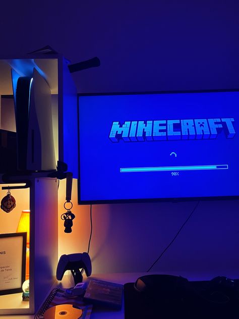 #minecraft #gameroom #games #playstation Gamer Room Aesthetic, Playstation Aesthetic, Minecraft Ps4, Girly Pop, Gamer Room, Room Aesthetic, Life Goals, Game Room, Playstation