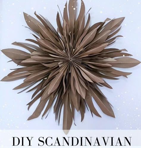 Swedish Christmas Star, Scandi Paper Stars Diy, Scandinavian Christmas Stars Diy, Scandinavian Christmas Star Diy, Scandinavian Crafts Diy, Paper Star Christmas Tree, Christmas Decorations Tutorial, Scandinavian Christmas Star, Tissue Paper Stars