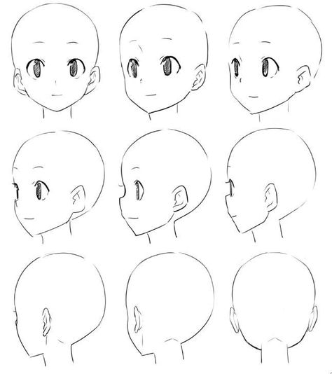 Drawing Tutorial Face, Manga Drawing Tutorials, Anime Head, Drawing Heads, Drawing Faces, 캐릭터 드로잉, Digital Painting Tutorials, Anime Drawings Tutorials, Art Tutorials Drawing