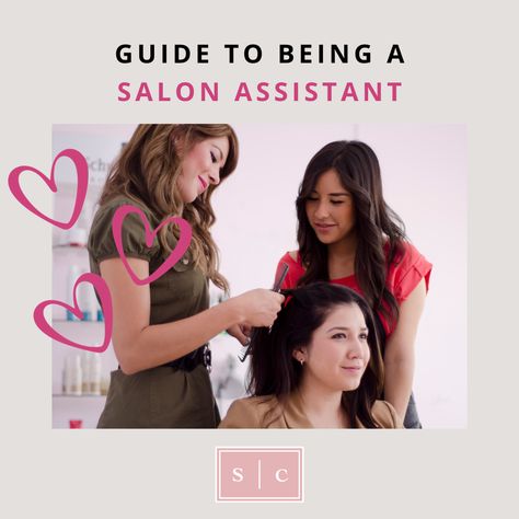 Working as a hair salon assistant means you are assigned a stylist or stylists to be working with directly, in a salon of your choice. Sometimes, you will only be mentored by one hairdresser, and some salons assign assistants to several stylists. One isn’t better than the other, it’s a matter of which salon you choose to work in and what their program entails. Salon Assistant, Salon Assistant Duties, Getting Hair Done At Salon, Hair Stylist Tips For Clients, Aveda Cosmetology School, Salon Software Management, Mixing Hair Color, Hair Salon Marketing, Cosmetology Student