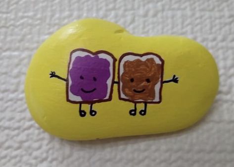 Painted Rocks For Boyfriend, Best Friends Painted Rocks, Friend Rocks Painted Stones, Best Friend Rock Painting Ideas, Easy Rock Art Ideas, Positive Painted Rocks, Cool Rock Painting Ideas Funny, Motivational Rocks, Small Rock Painting Ideas