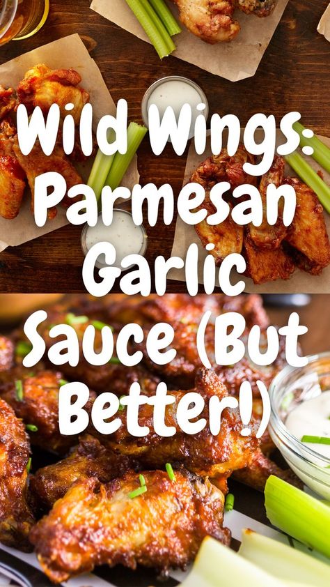 Hot Wing Sauce Recipe, Parmesan Garlic Sauce, Buffalo Wild Wings Sauces, Parmesan Sauce Recipe, Parmesan Wing Sauce, Air Fryer Recipes Chicken Wings, Garlic Sauce For Chicken, Hot Wing Sauces, Garlic Parmesan Wings