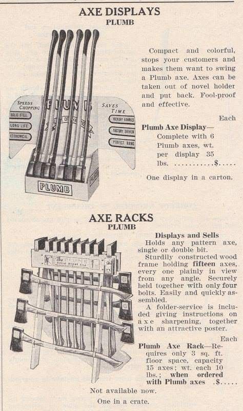 Plumb axe displays Old Axes Vintage, Old General Stores, Woodworking Tools Storage, Diy Knife, Door Crafts, Tool Storage Diy, Tools Hardware, Survival Life Hacks, Blacksmith Projects