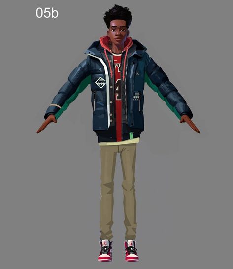 Spiderman Into The Spiderverse Art Style, Miles Spiderman, Miles Morales Spiderman, Verse Art, Miles Morales, Scene Design, Jack Black, Character Sheet, Spider Verse